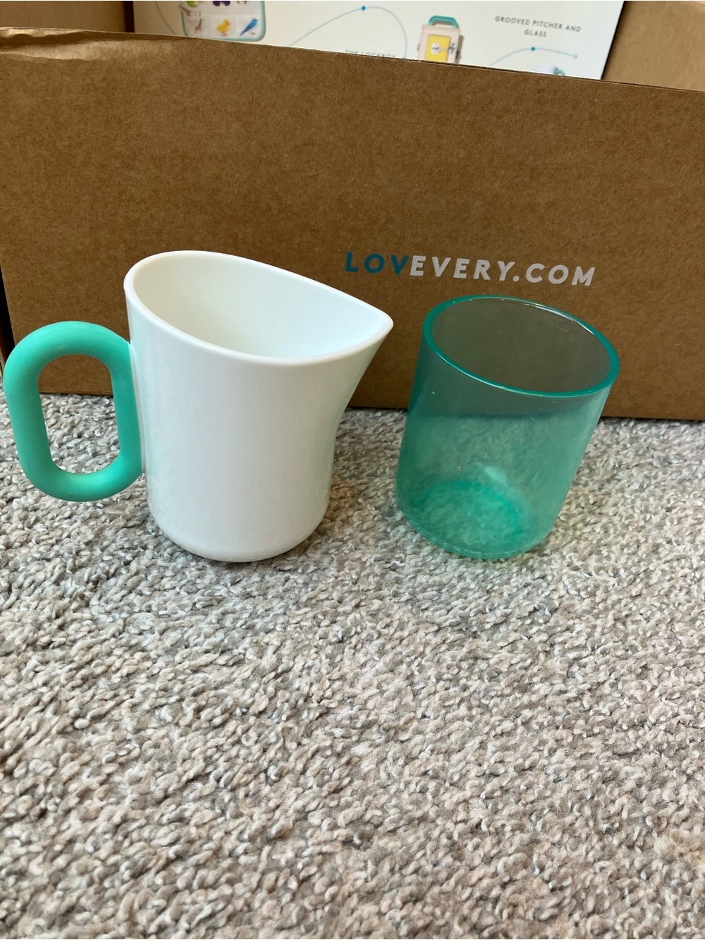 Lovevery Grooved Pitcher And Glass The Realist Playkit